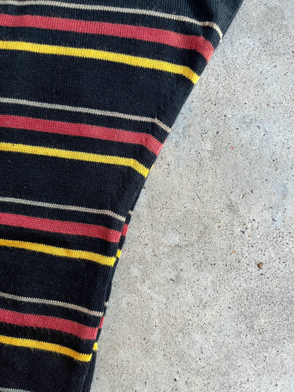 Late 19th-Early 20th c. Striped Cotton Stockings