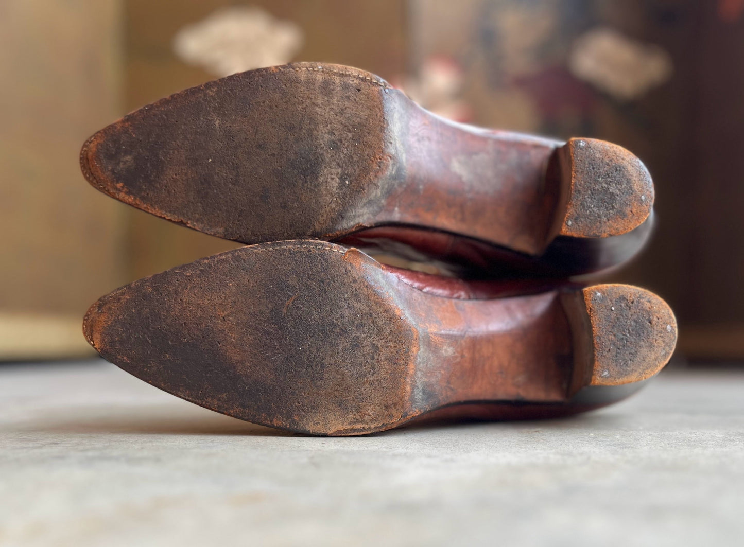 c. 1910s Brown Lace Up Boots | Approx Sz 9