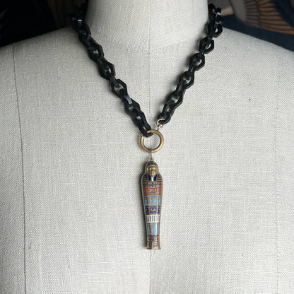 c. 1920s Egyptian Revival Telescoping Pencil Pendant