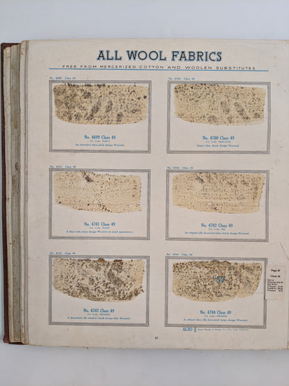 1930s Catalog Scrapbook 1936-37 International Tailoring Co