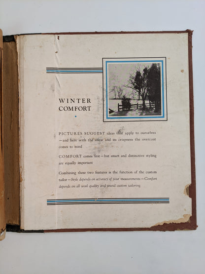 1930s Catalog Scrapbook 1936-37 International Tailoring Co