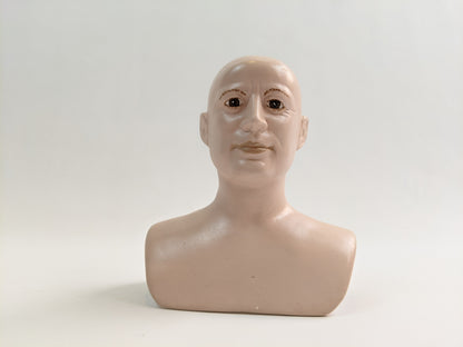 Vintage Porcelain Male Doll Bust