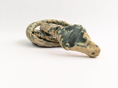 Antique Hand Painted Silk Snake