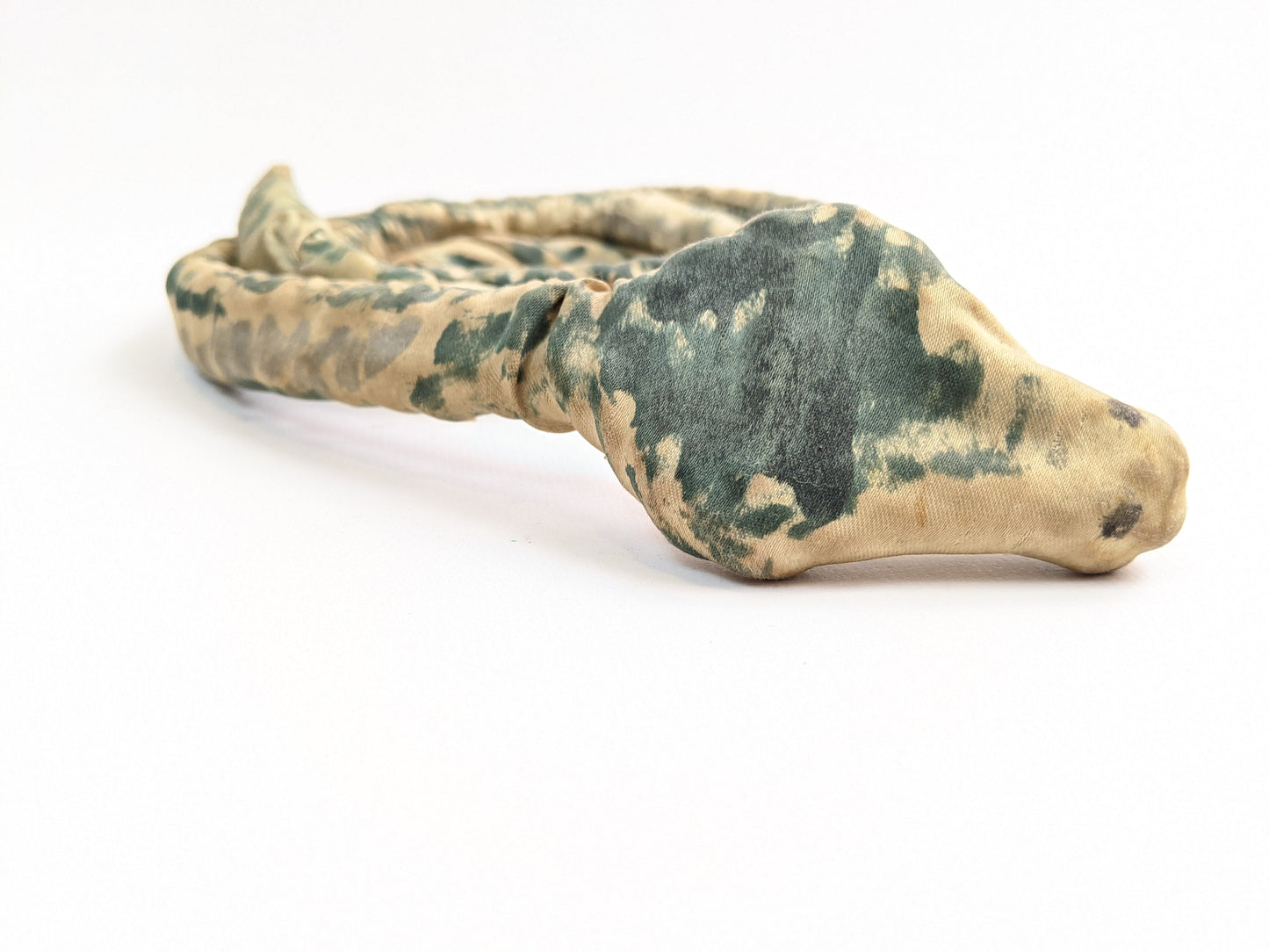 Antique Hand Painted Silk Snake