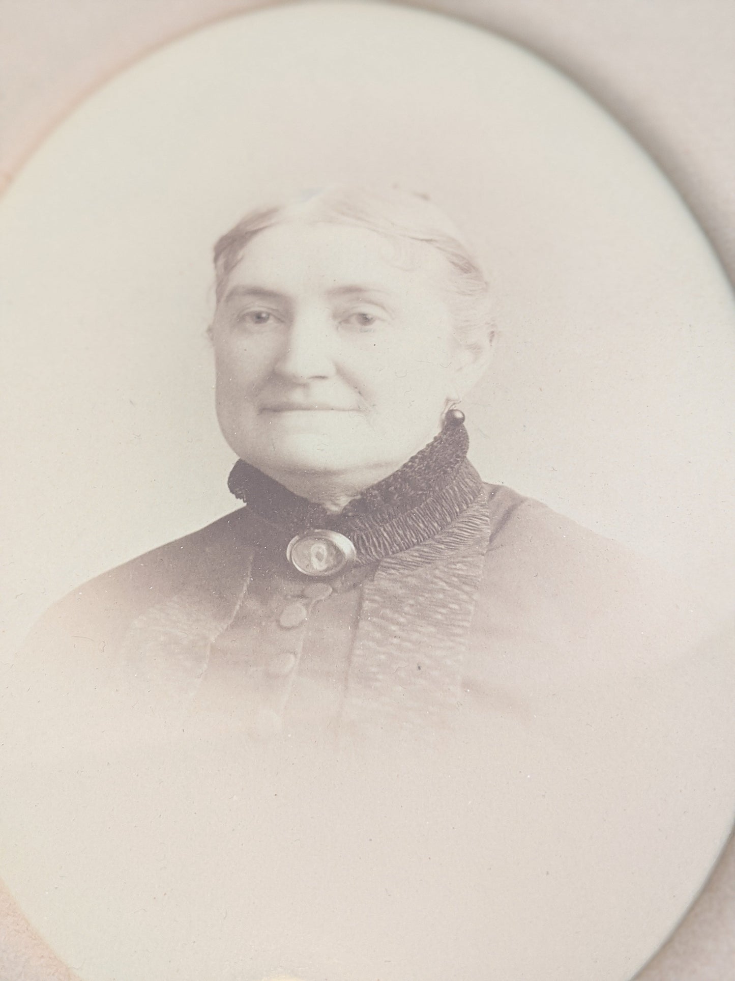 Large Antique Framed Photograph of a Lady