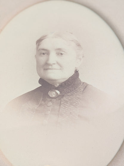 Large Antique Framed Photograph of a Lady