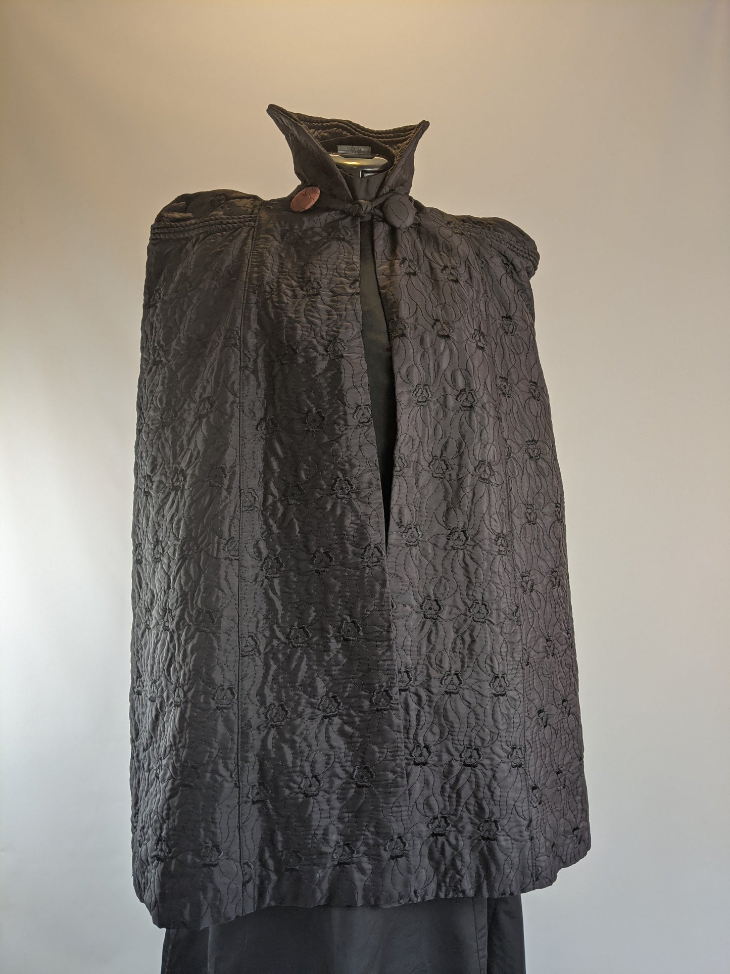 Vintage Victorian Style Quilted Cape