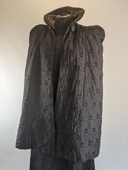 Vintage Victorian Style Quilted Cape