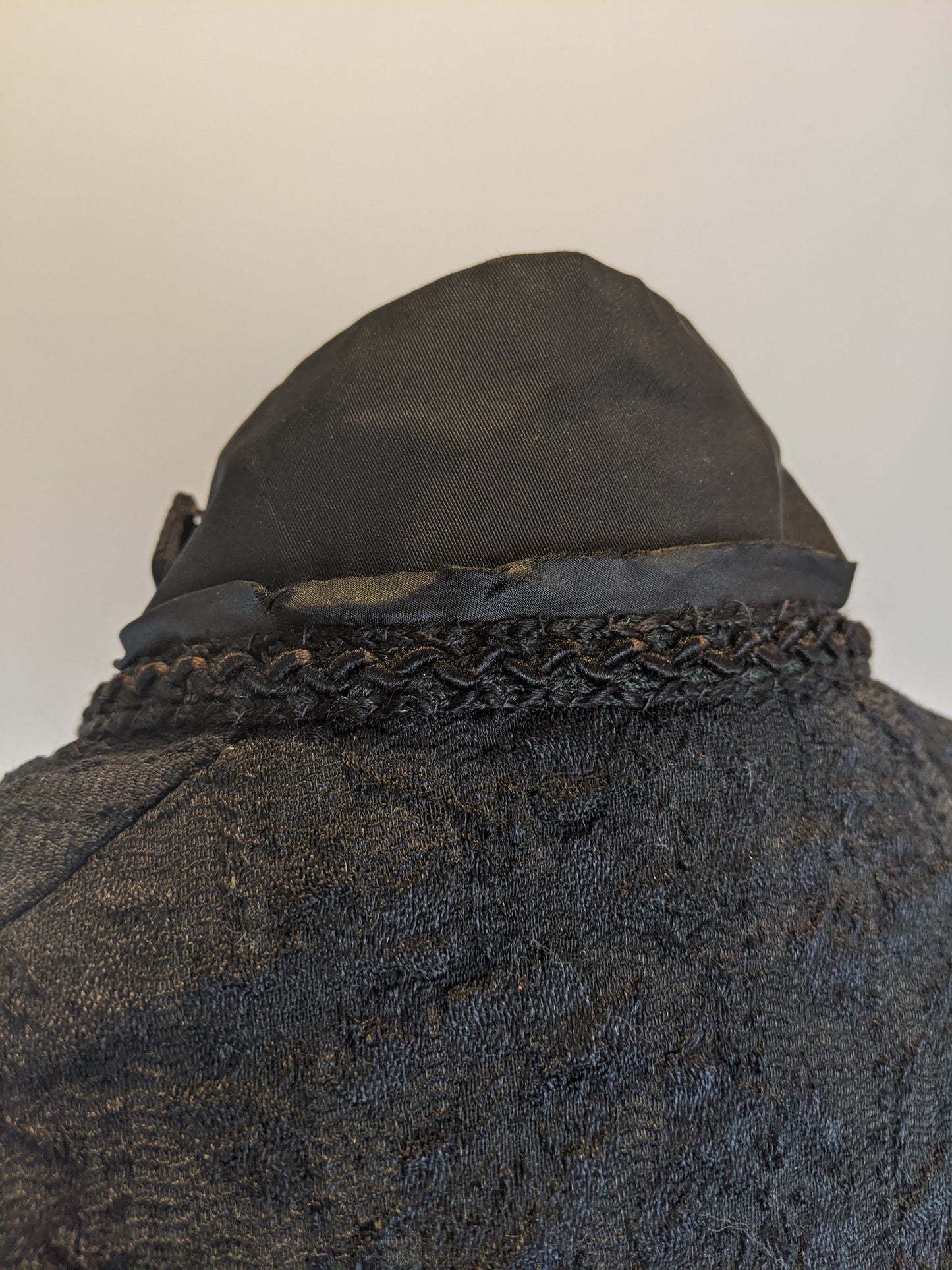 Edwardian Black Brocade Bolero | XS - Small