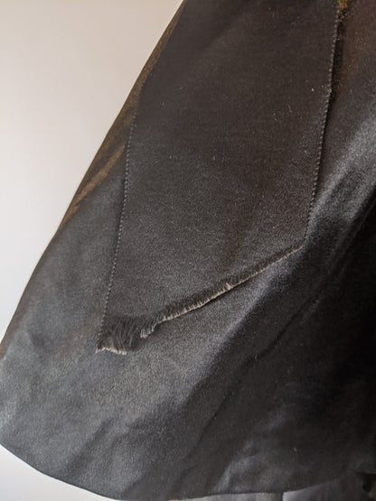 Victorian Black Silk Beaded Capelet