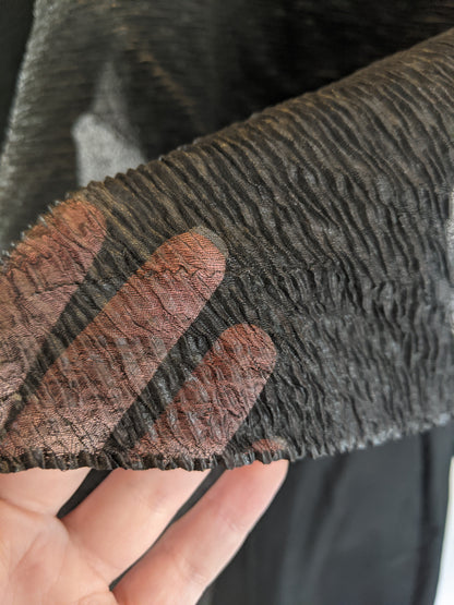 Mid-Late 19th Century Crape Mourning Veil