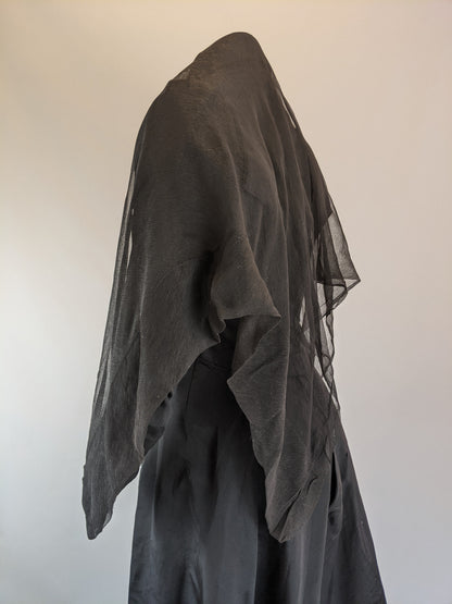 1900s Crape Mourning Veil