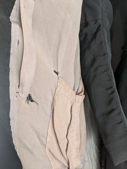 1920s Corduroy Cape with Curly Wool Collar