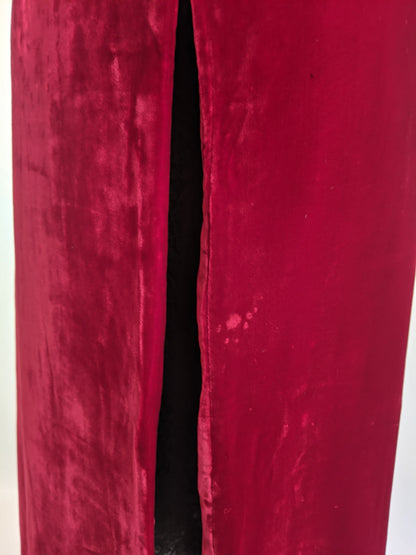 1930s Red Velvet Opera Coat | XS - Small