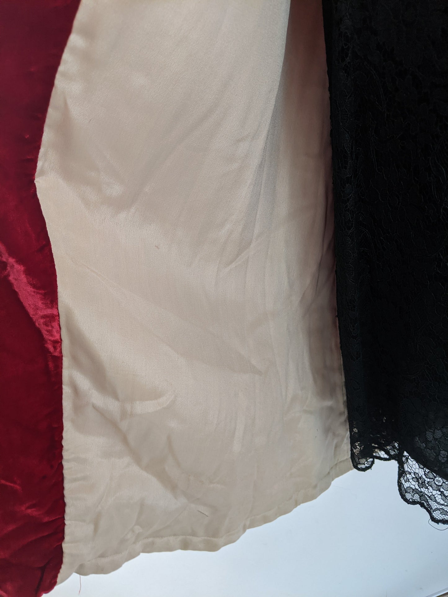 1930s Red Velvet Opera Coat | XS - Small