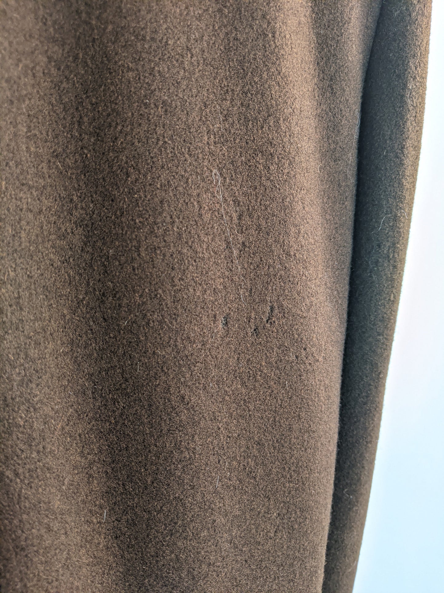 1940s Chocolate Brown Wool Coat