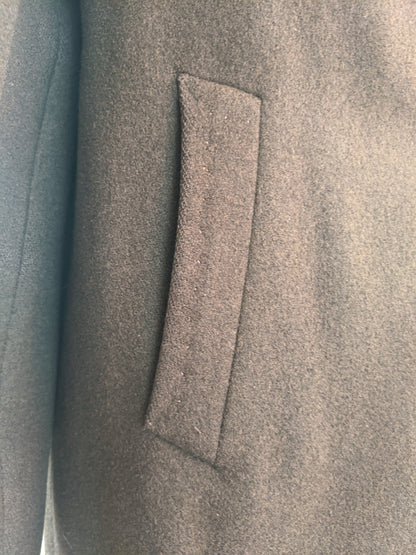 1940s Chocolate Brown Wool Coat