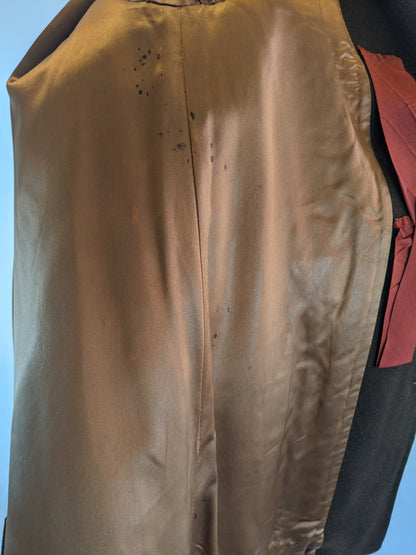 1940s Chocolate Brown Wool Coat