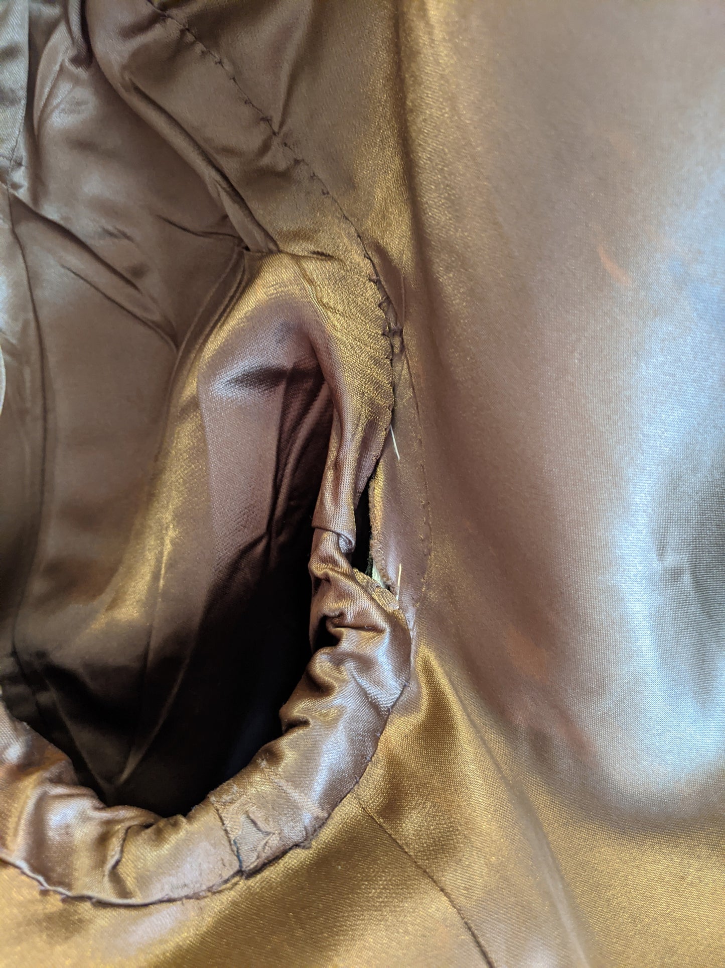1940s Chocolate Brown Wool Coat