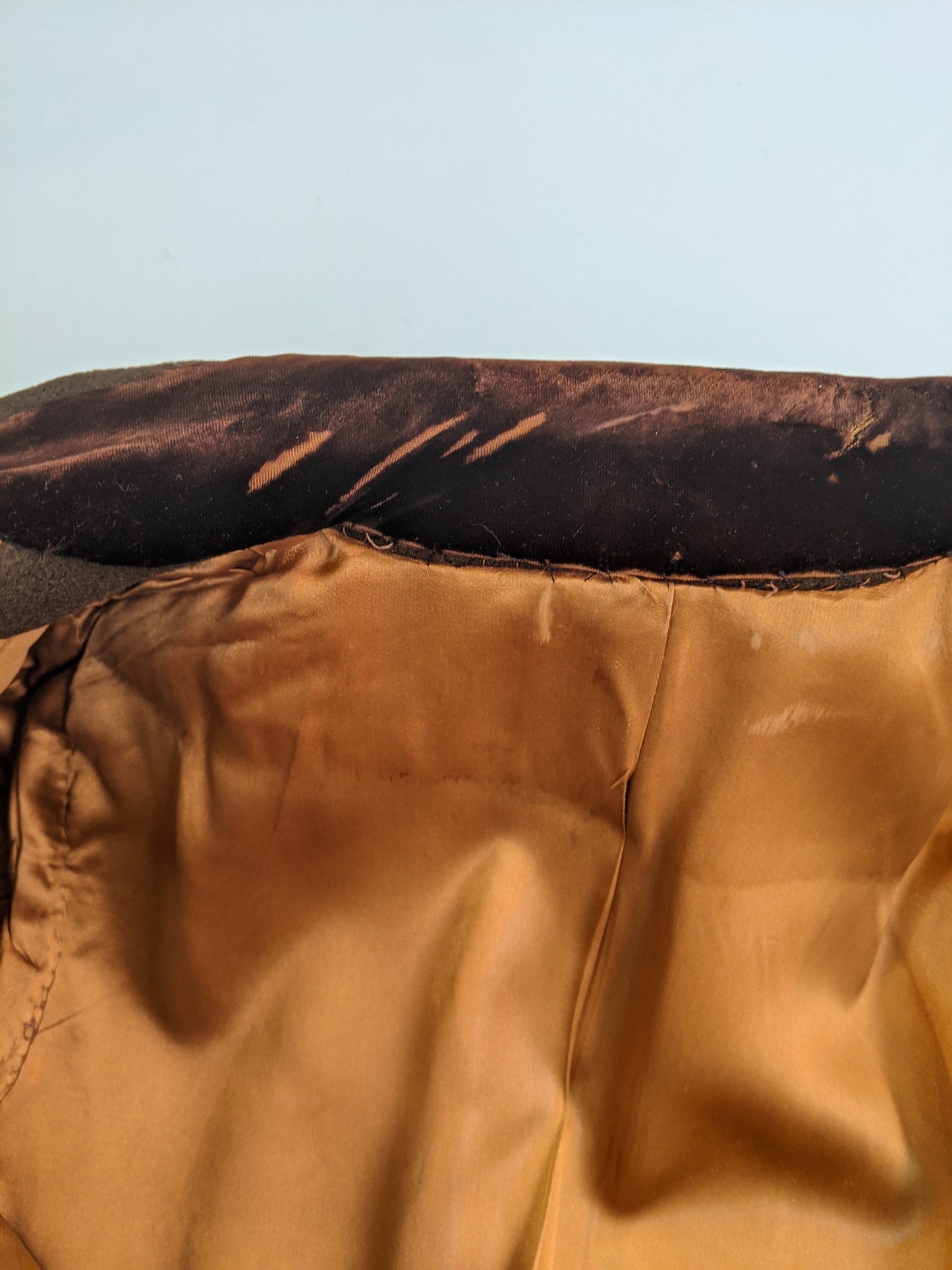 1940s Chocolate Brown Wool Coat