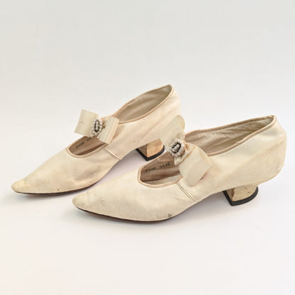 Late Victorian Pointed Toe Wedding Shoes