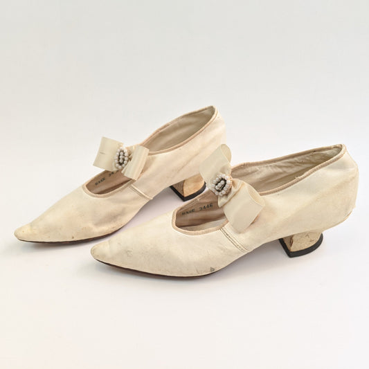 Late Victorian Pointed Toe Wedding Shoes