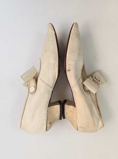 Late Victorian Pointed Toe Wedding Shoes
