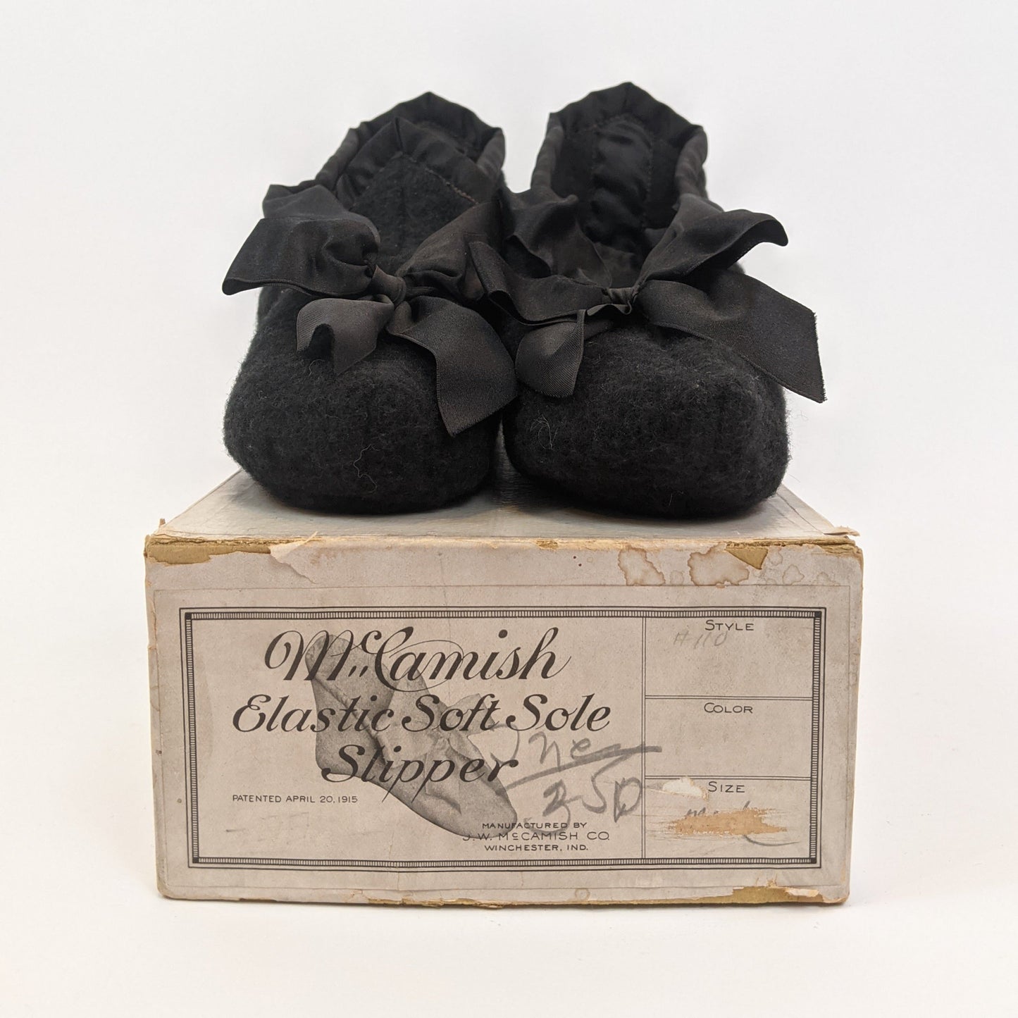 1910s Children's Burial Slippers in Original Box
