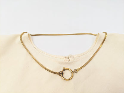 1940s Gold Filled Snake Chain with Large Clasp/Clip