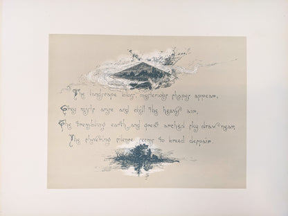 The Night Cometh | 1889 Illustrated Book