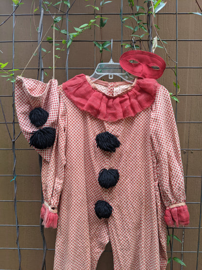 1920s-1930s Child's Clown Costume