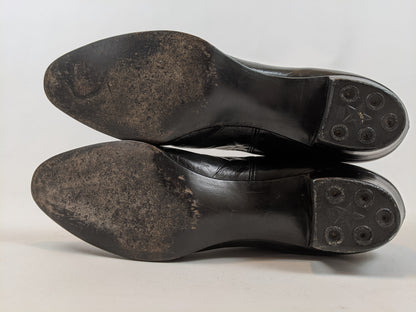1910s-1920s Black Lace Up Boots | Approx Sz 8.5-9