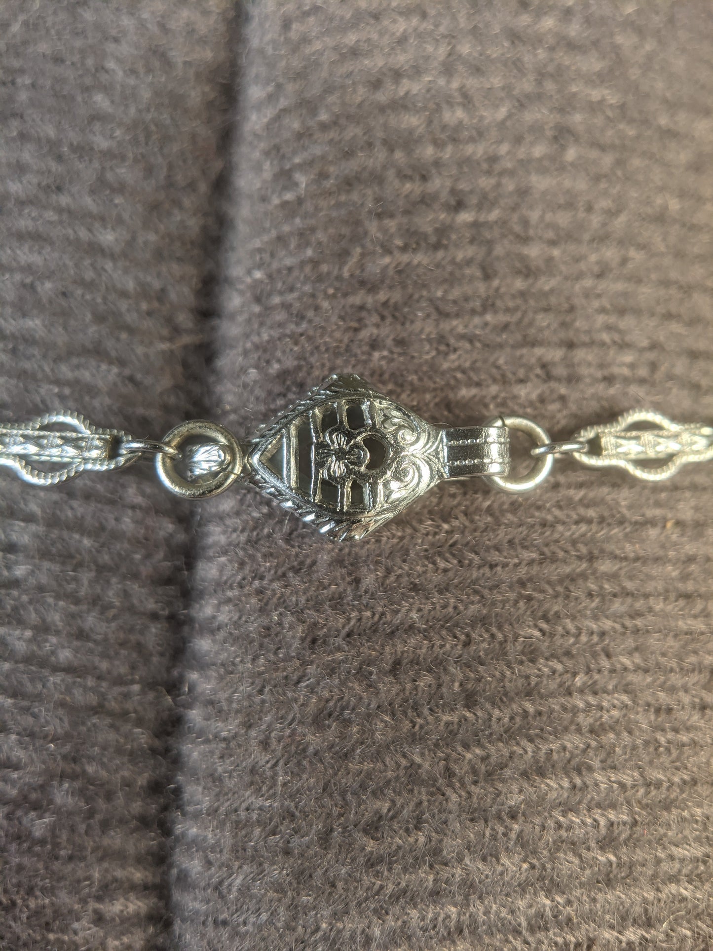 Art Deco Camphor Glass Necklace