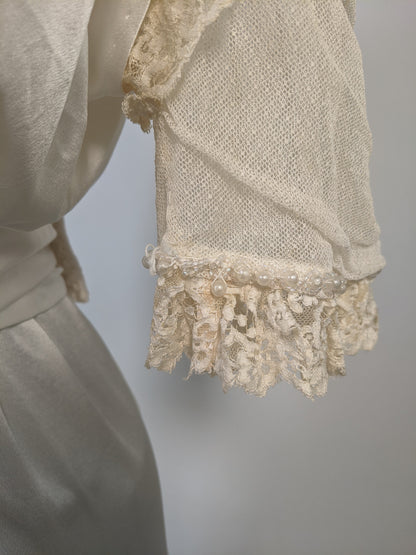 1910s Silk Lace Gown | Wedding Dress
