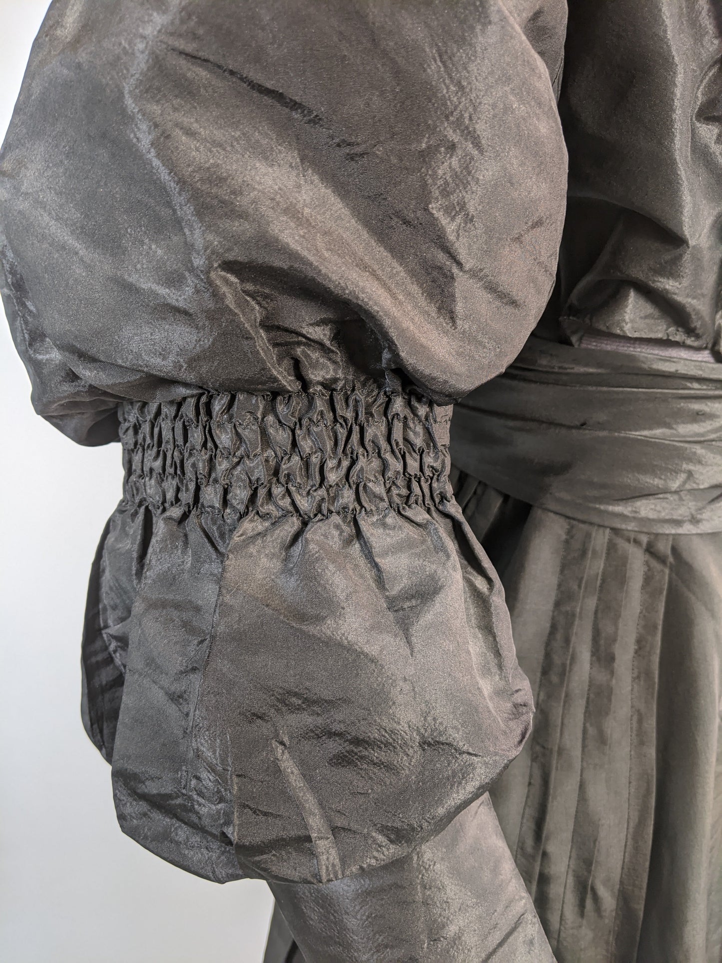 1890s Black Taffeta Bodice