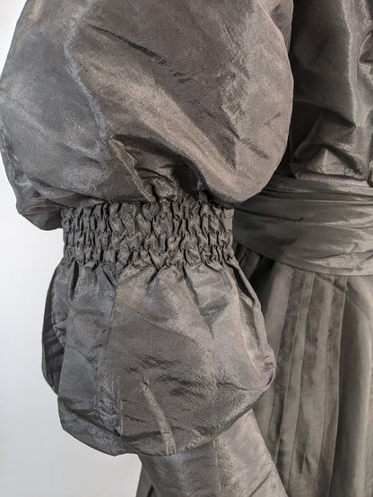 1890s Black Taffeta Bodice