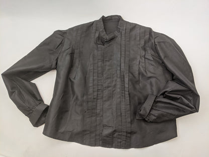 Edwardian Black Taffeta Shirtwaist