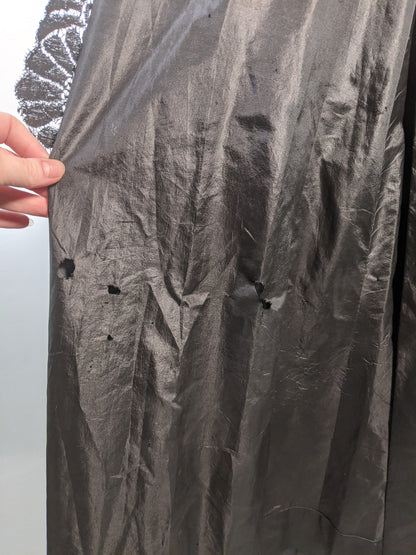 1910s Black Taffeta Gown | 28" waist