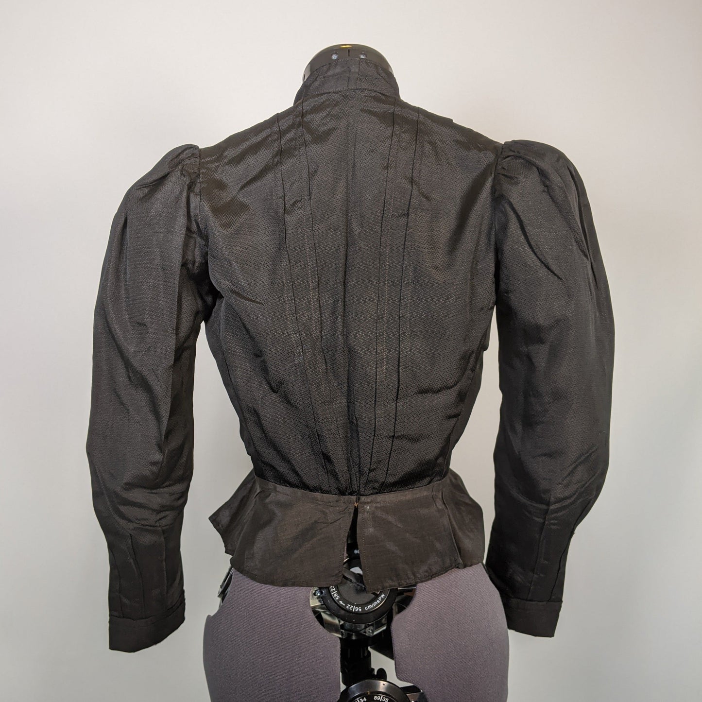 Late Victorian Mourning Bodice | Grape Motif