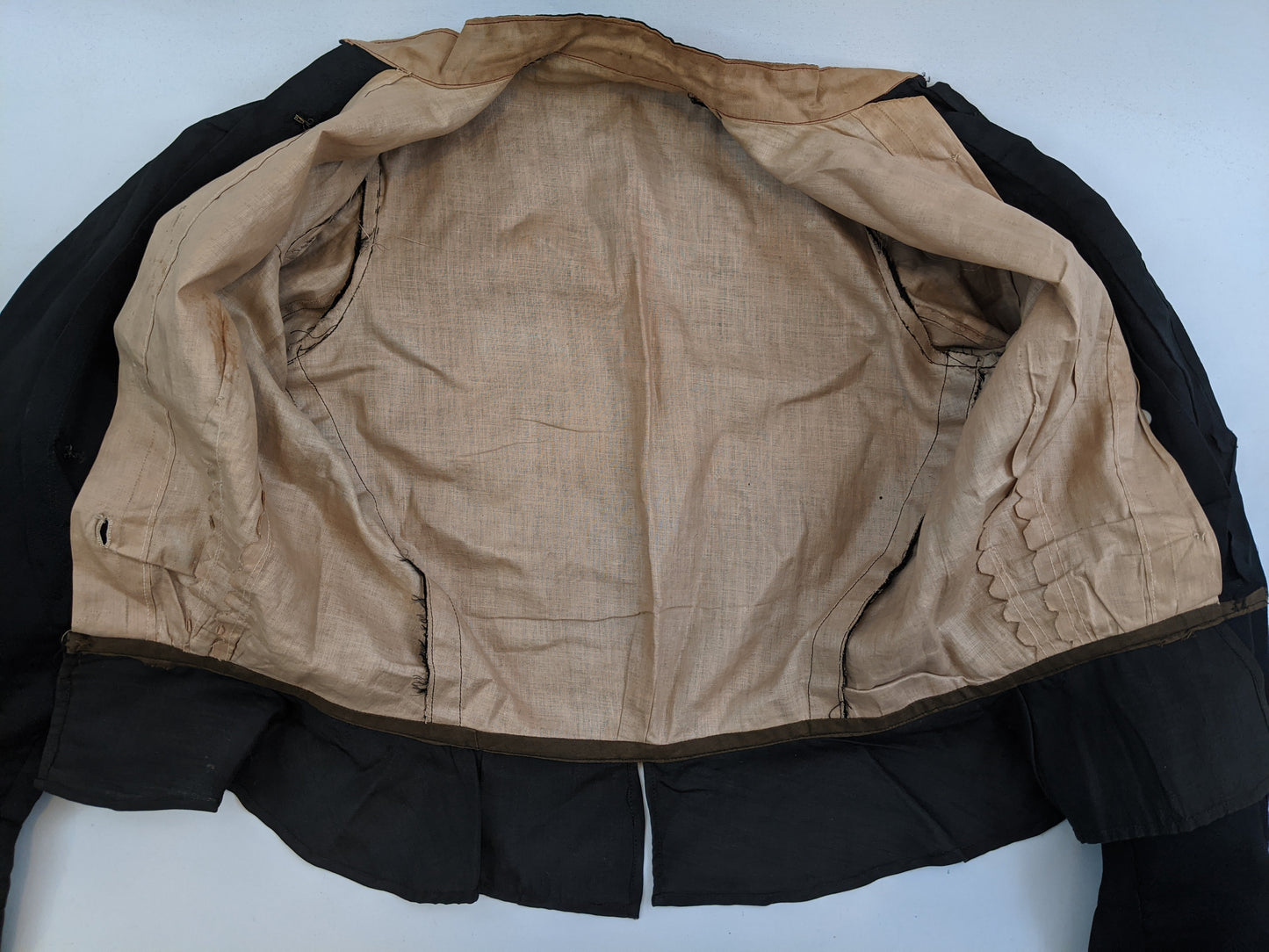 Late Victorian Mourning Bodice | Grape Motif