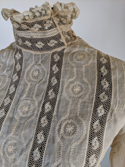 Edwardian White Lace Blouse | Study / Display