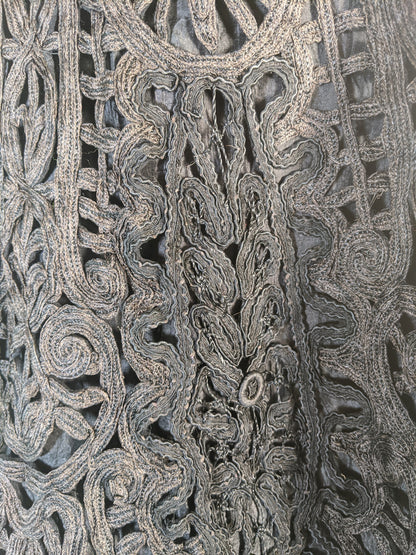 Victorian Black Tape Lace Cape
