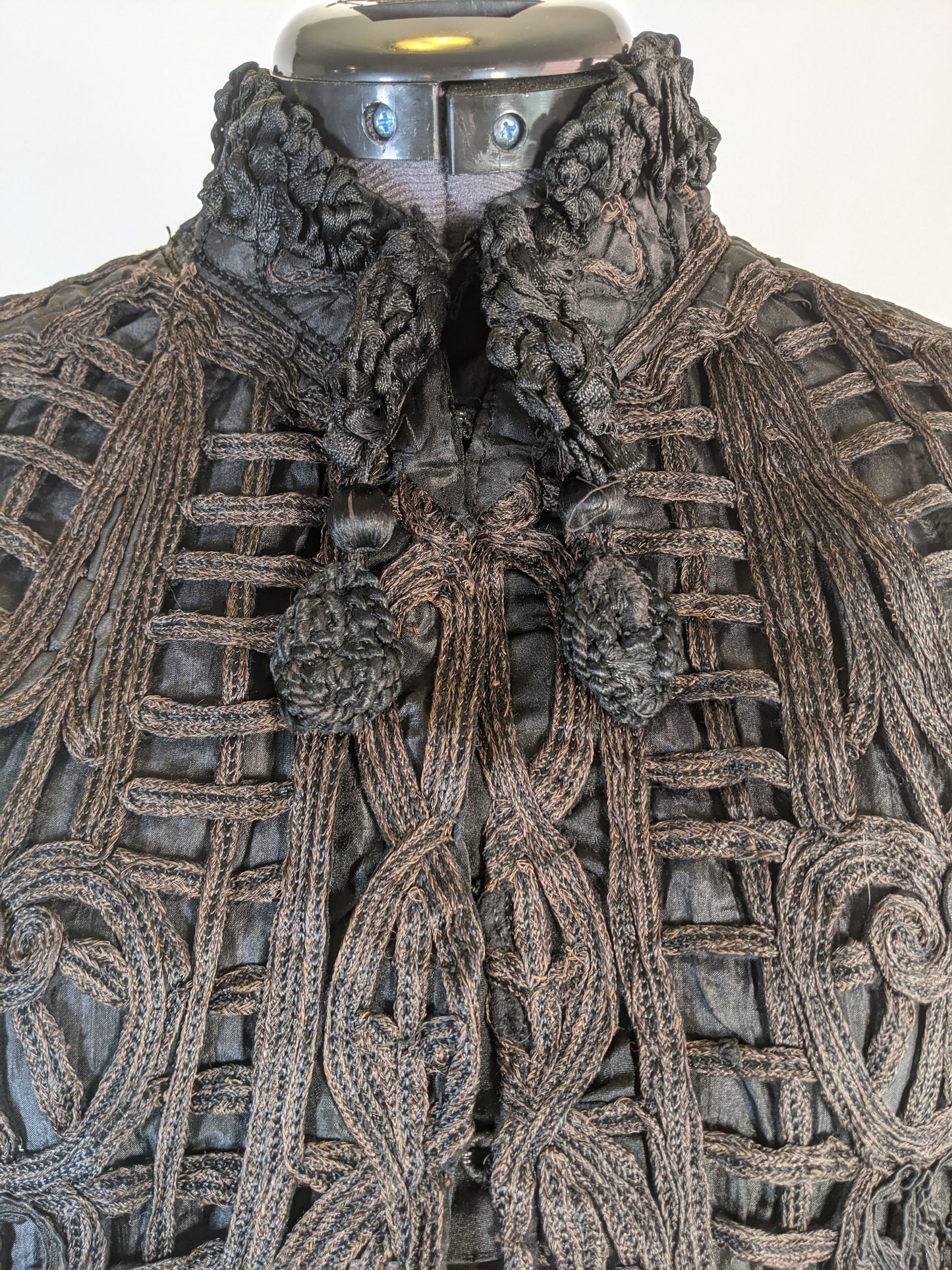 Victorian Black Tape Lace Cape