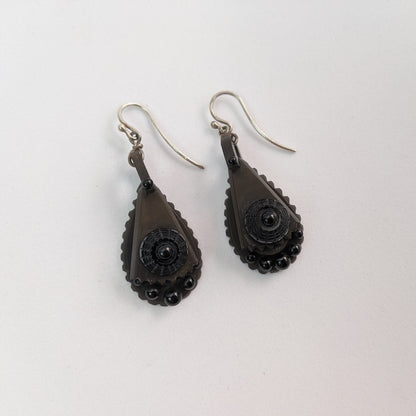 Victorian Vulcanite Earrings