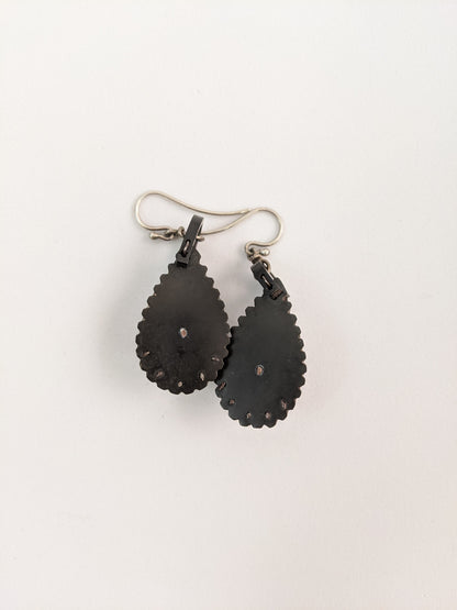 Victorian Vulcanite Earrings