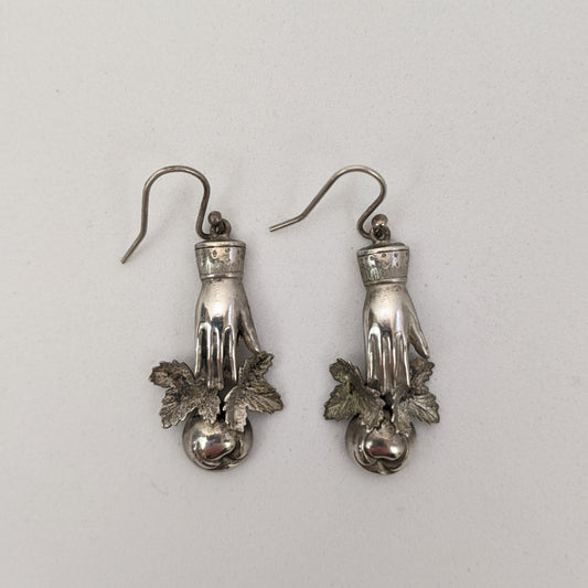 Victorian Revival Hand Earrings