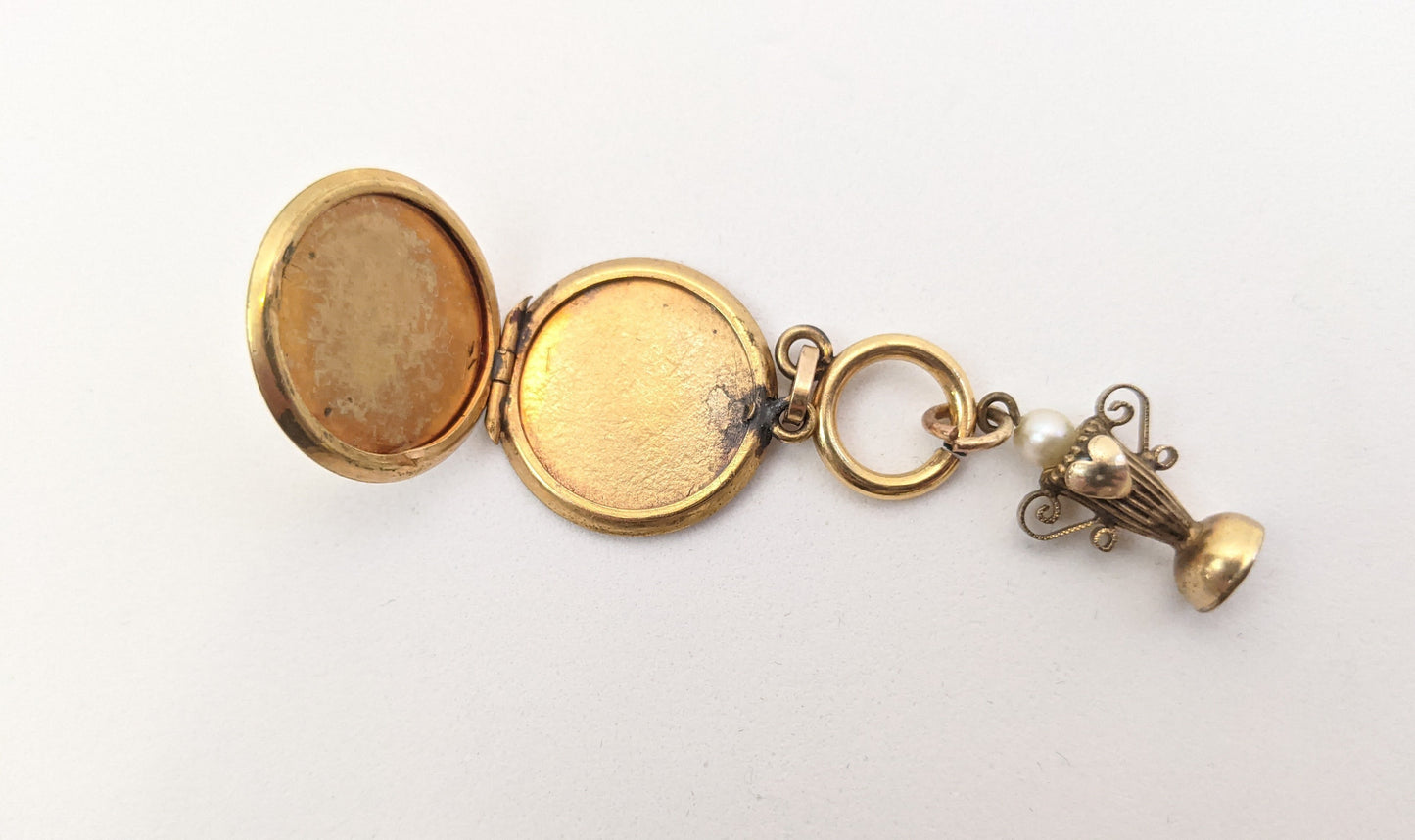 1940s Trophy and Locket Charms