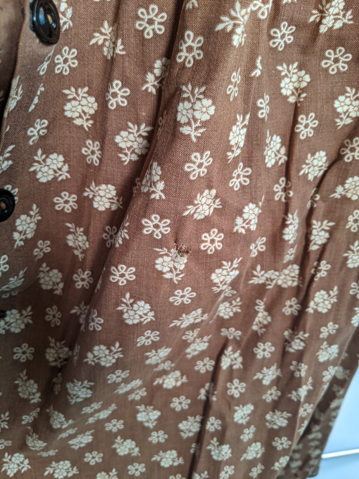 1880s Calico Wrapper