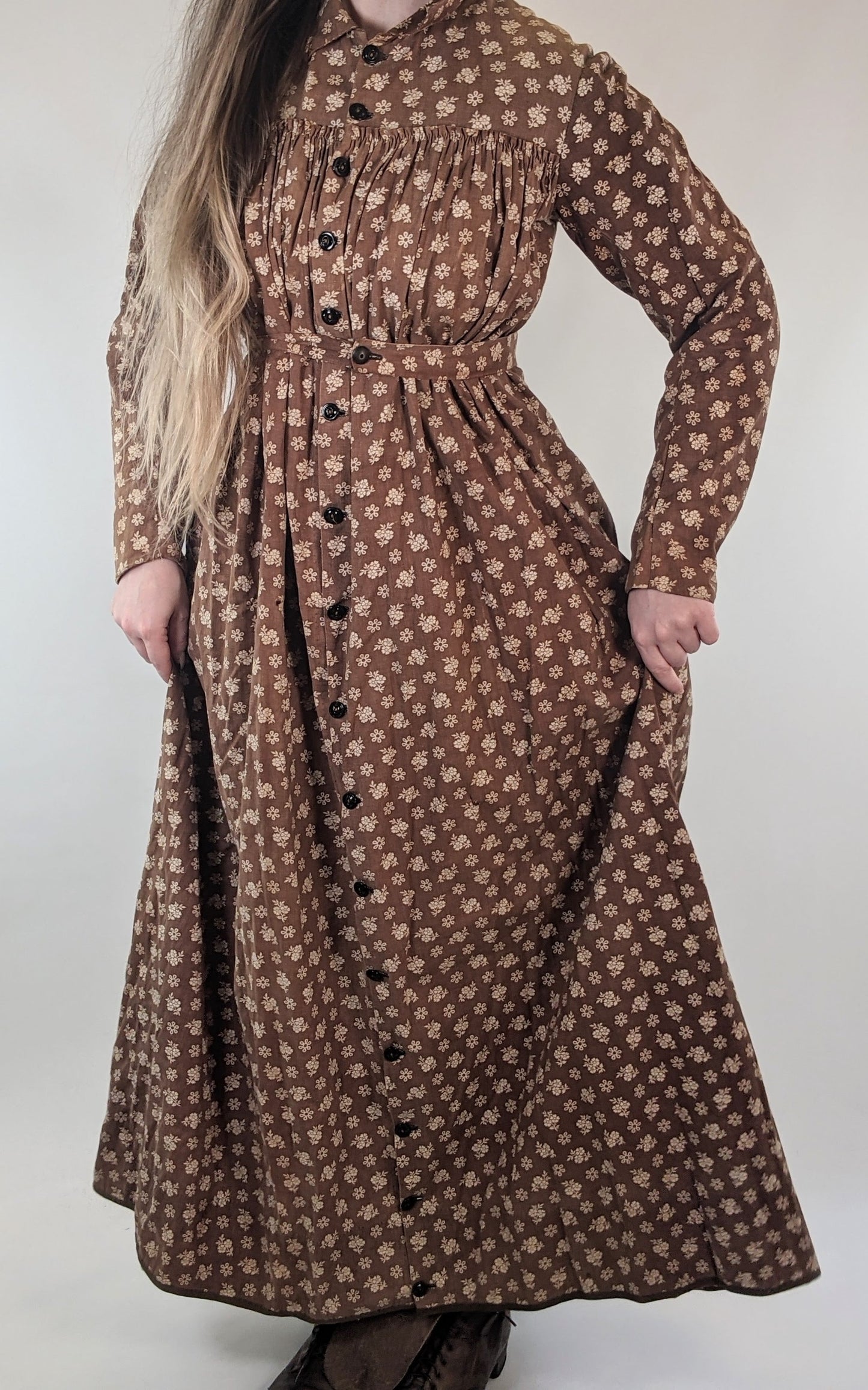 1880s Calico Wrapper