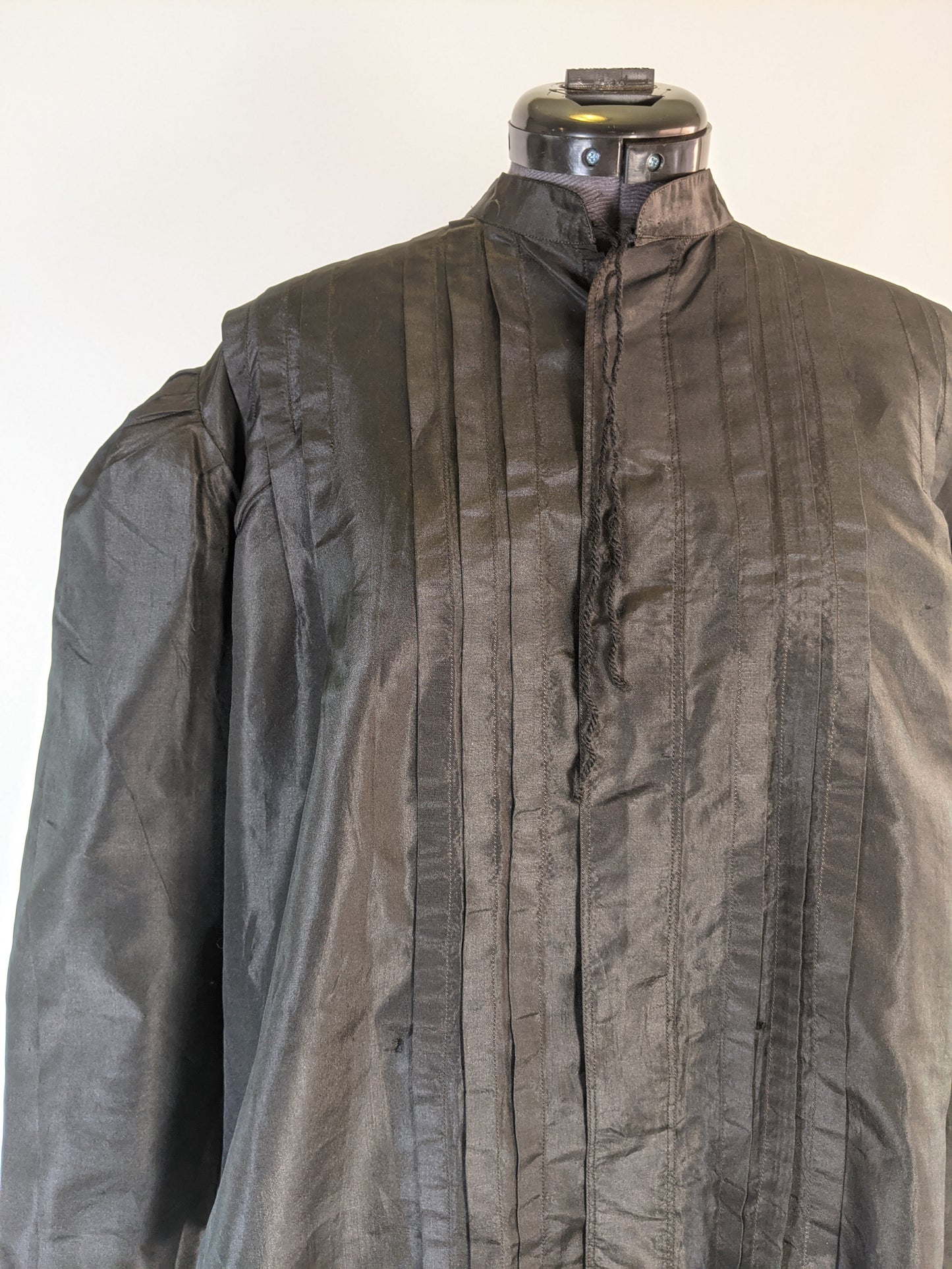 Edwardian Black Taffeta Shirtwaist